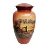 farmer themed cremation urn | ash urn for a nature lover | Heaven's Gate Cremation Urn