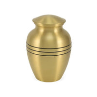 Classic Bronze Cremation Urn | Small Size For Dog or Cat | Holds up to a 70# Pet