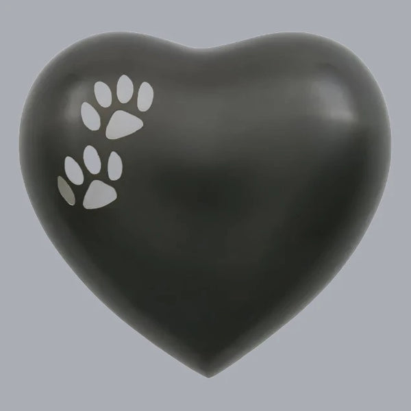 Arielle Slate Heart Large Cremation Urn | Heart Keepsake | Holds up to a 20 # Pet