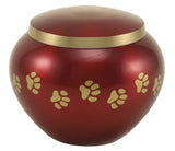 Pet Cremation Urn, Odyssey Crimson, 3 sizes urns available and Heart, Memorial, Decorative