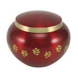 Pet Cremation Urn, Odyssey Crimson, 3 sizes urns available and Heart, Memorial, Decorative