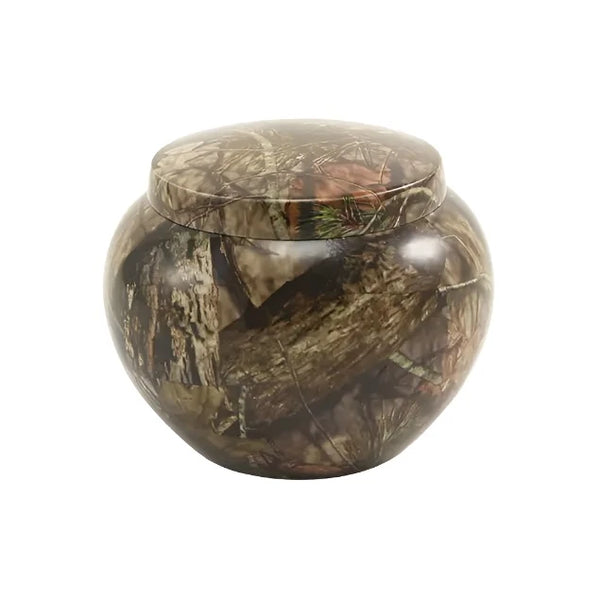 Odyssey Mossy Oak Camo Cremation Urn | X-Small Size For Dog or Cat | Holds up to a 40 # Pet