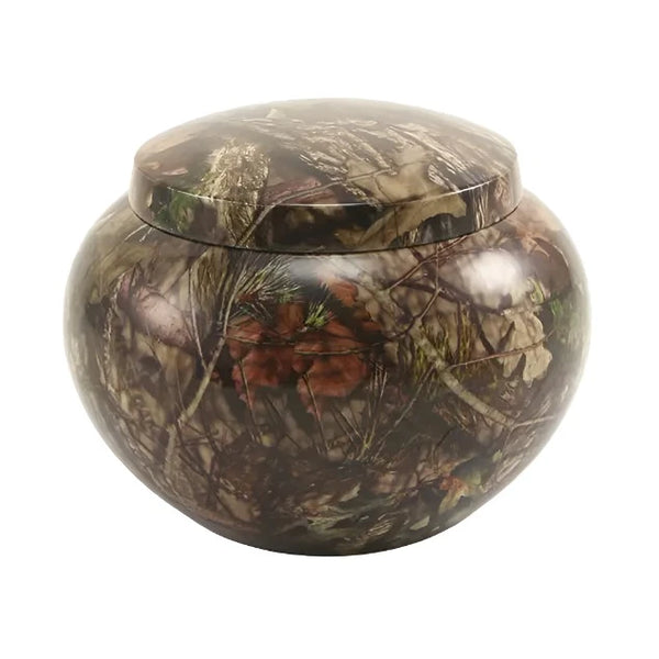 Odyssey Mossy Oak Camo Cremation Urn | Medium Size For Dog or Cat | Holds up to a 70# Pet