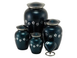 Classic Paw Blue, Pet Cremation Urn, Memorial, Decorative