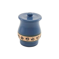 Friendship Paw Print Cremation Urn | Ceramic | Petite Size For Dog or Cat | Holds up to a 25 # Pet