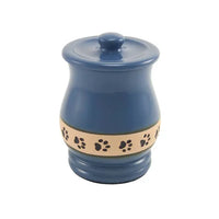Friendship Paw Print Cremation Urn | Ceramic | Extra Small Size For Dog or Cat | Holds up to a 40 # Pet