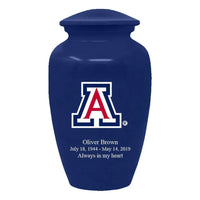 University of Arizona Cremation Urn | Arizona Adult ash urn | Free engraving and shipping