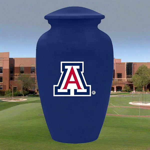 University of Arizona Cremation Urn | Arizona Adult ash urn | Free engraving and shipping