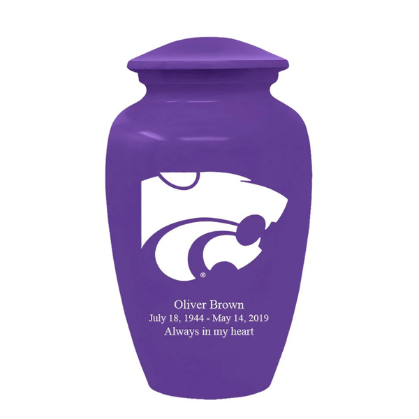 Kansas State University Cremation Urn | Kansas State University ash cremation urn | Can be Engraved (