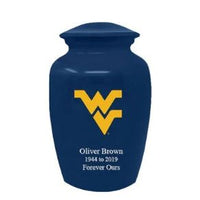 West Virginia University Cremation Urn | West Virginia University Adult ash cremation urn | Can be Engraved