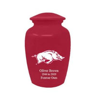 University of Arkansas Cremation Urn | University of Arkansas Adult ash cremation urn | Can be Engraved