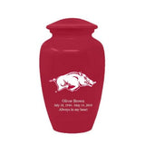 University of Arkansas Cremation Urn | University of Arkansas Adult ash cremation urn | Can be Engraved