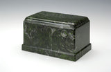 Verde Cultured Marble Cremation Urn - Olympus Style - Adult, Full-Size Urn