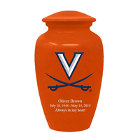 University of Virginia Cremation Urn | University of Virgina ash cremation urn | Can be Engraved