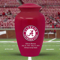 University of Alabama Cremation Urn | Alabama Adult ash urn | Free engraving and shipping