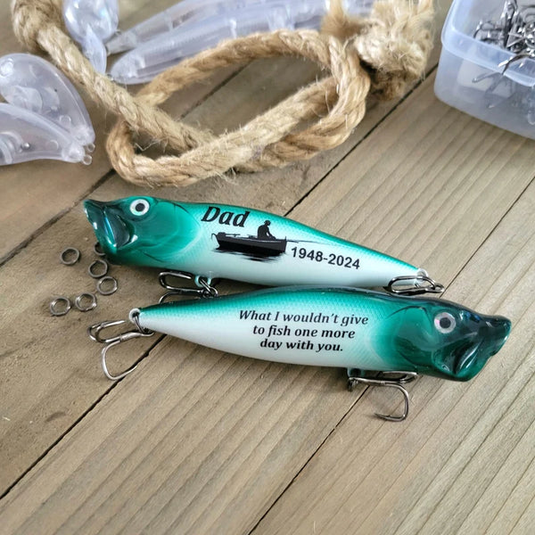 Memorial Fishing Lure for Dad or Grandpa | Engraved with Metal Gift Box| For a fisherman