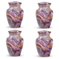 Gold and Purple Lava Cremation Urn |  Great ash urn for Dad |  Elegant urn for Dad