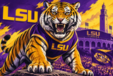 LSU Cremation Urn - Louisiana State University Adult Urn with Free Engraving
