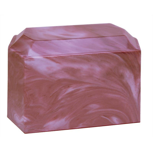 Cultured Marble Cremation Urn |Mulberry color Cultured Marble Urn | Unique Design | Quality Urns For Less