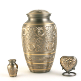 Classic Plantinum Engraved Cremation Urns