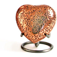 Copper Heart Keepsake Cremation Urn