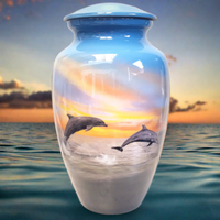 Dolphin Cremation urn | Themed ocean Cremation Urn | Quality Urns For Less