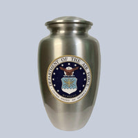 A air force military cremation urn or ash urn for air force veteran