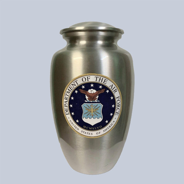 A air force military cremation urn or ash urn for air force veteran