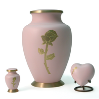 Aria Rose (Pink on Gold),  Cremation Urn | Quality Urns For Less