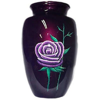 Hand Painted Lavender Rose Cremation Urn | Vision Medical