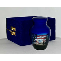 Freedom Human Cremation Urn | Flag and Eagle  Ash Urn | Quality Urns For Less