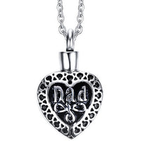 Cremation Jewelry Pendant | For Dad Ash Cremation Pendant | Adult necklace included