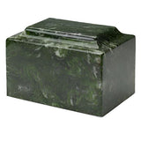 Cultured Marble cremation urn , verde, geen color