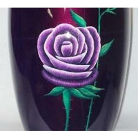 Hand Painted Lavender Rose