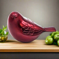 Cardinal Keepsake Cremation Urn | Crimson Metal Songbird Keepsake | Top Seller