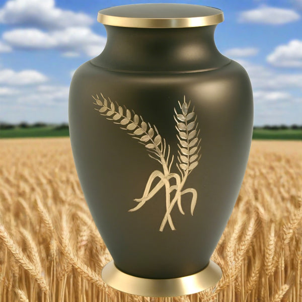 Aria Wheat | Farmer Themed Cremation Urn 