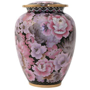 Floral Blush Elite Cloisonne Cremation Urn - Pink Floral Adult Urn for Ashes