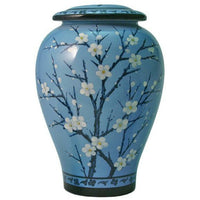 Plum Blossom Ceramic, Cremation Urn