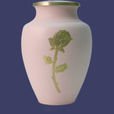 Aria Rose (Pink on Gold) Cremation Urn | Vision Medical