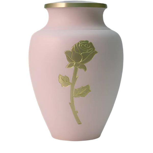 Aria Rose (Pink on Gold) Cremation Urn | Vision Medical