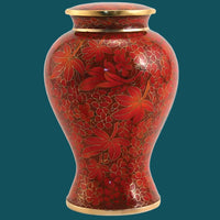 Etienne Autumn Leaves Cloisonne Cremation Urn | Vision Medical