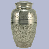 Antique Silver Oak Cremation Urn | Vision Medical